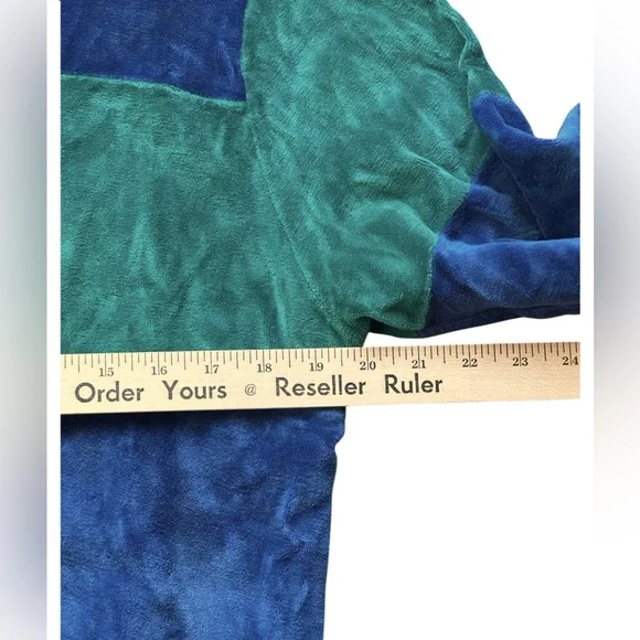 Vintage 80’s Abraham & Straus Velour Striped Long Sleeve - Picture 3 of 5